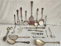 Lot of Sterling Silver and Silver Plated Utensils
