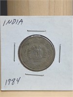 1984 India foreign coin