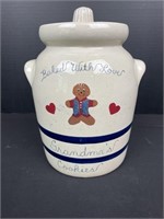 Roseville cookie jar, 10” tall