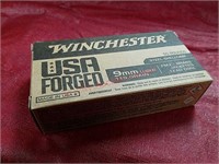 Winchester steel case 9 mm 50 rounds ammo