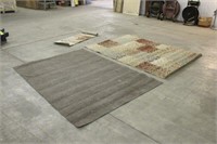 AREA RUGS, (2) 5FTX7FT,(1)  20"X5FT