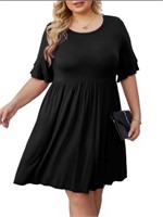 SR1885  Cueply Plus Size Midi Swing Dress