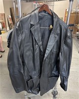 Vintage Gap 3-Button Leather Jacket - XL