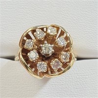 $7845 10K  Diamond(0.8Ct,Si1-I2,F-I)(0.8ct) Ring