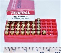 36 ROUNDS FEDERAL 380 AUTOMATIC 95GR METAL