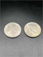 2 Silver Dollars