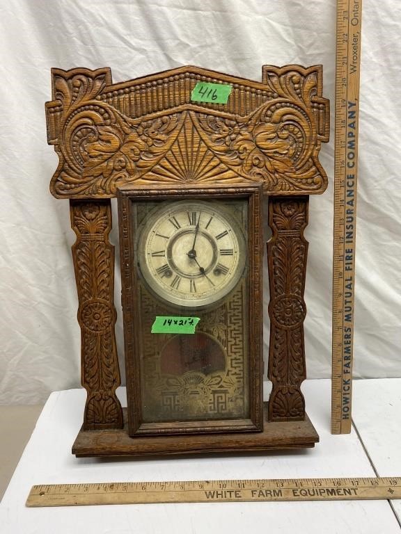 Ansonia clock co. Hanging vintage clock-