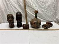 Miscellaneous wood decor lot- see pictures
