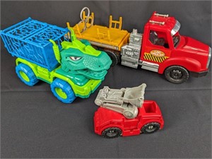 (3) Toy Trucks  [Log Hauler & More]