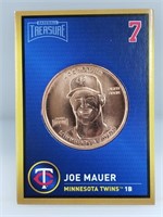 1 oz .999 Copper Joe Mauer - Minnesota Twins