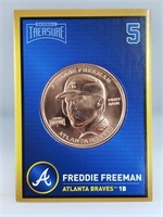 1 oz .999 Copper Freddie Freeman - Atlanta Braves