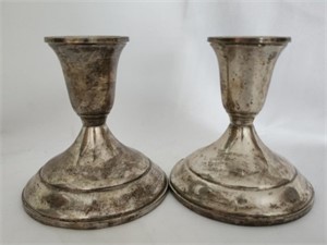Weighted Towle Sterling Silver Candlestick