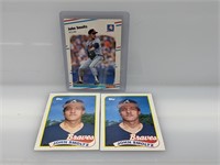 Lot of John Smoltz Rookie Baseball Cards