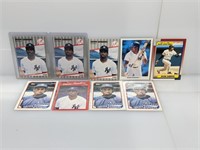 Lot of Deion Sanders Rookie Baseball Cards