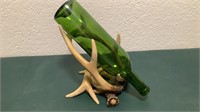 Resin Deer Antlers Wine Bottle Holder