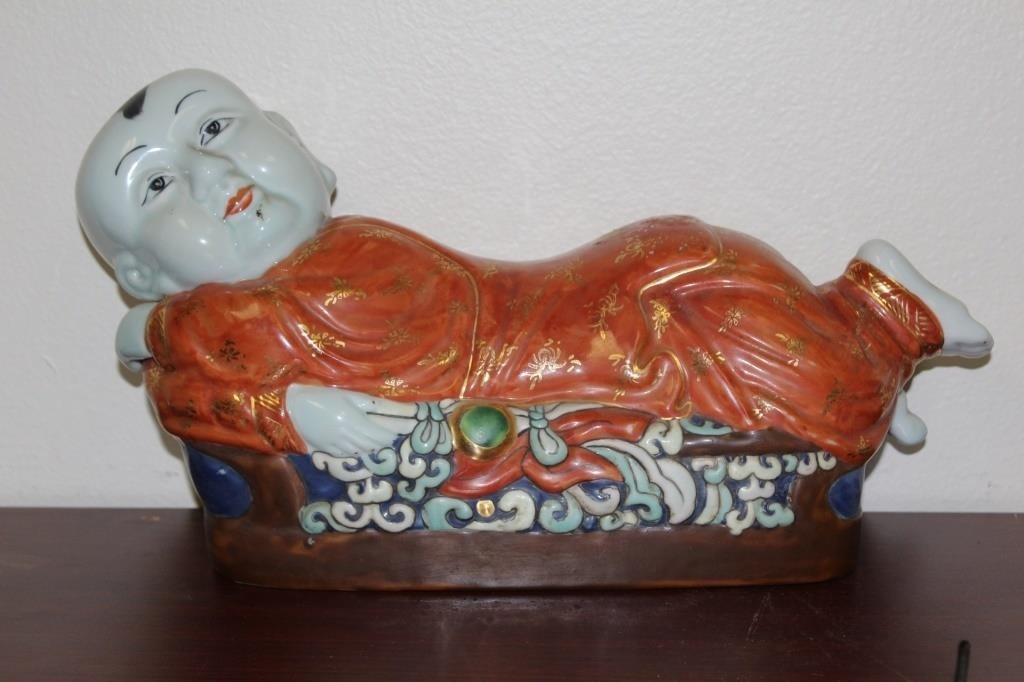 A Chinese Ceramic Pillow