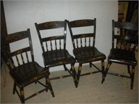 (4) Wooden Chairs