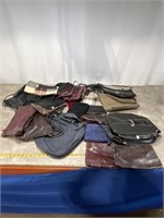 Large assortment of purses and clutches