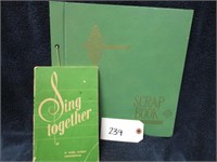 Girls Scout scrapbook and chorus book