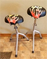 Bicycle Seat Stools (2);