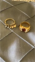 Gold overlay rings