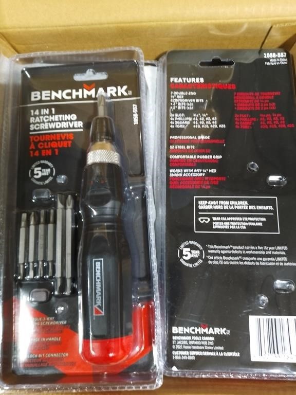 Box Of 14 In 1 Ratcheting Screwdrivers