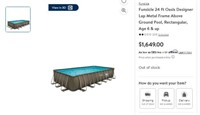 B3296 Funsicle 24 Ft Oasis Designer Lap Pool