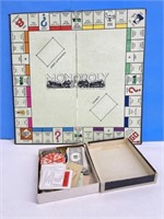 Vintage Monopoly Gameboard and Game Pieces