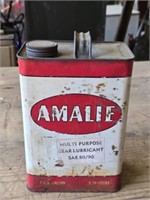 Vintage Amalie 1 Gallon Motor Oil Can