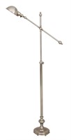 Brass & Steel Floor Lamp with Articulated Arm