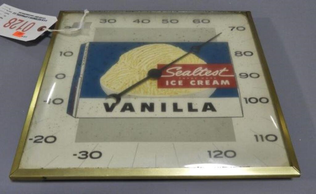 Sealtest Trade Name Vanilla Ice Cream Thermometer