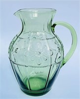 Juliska Portugal Colette Green Glass Pitcher