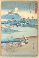 1857 Hiroshige "Six Jewel Rivers: Kinuta River"