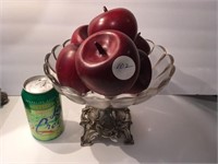 Compote with  (6) Wooden Apples