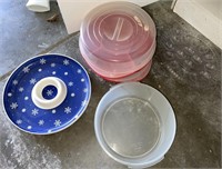 5 pieces of tupper ware/serving dishes