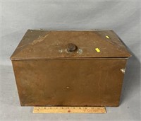 Copper Hinged Lid Box