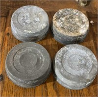 4 zinc lids