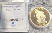 1796 liberty famous US coin