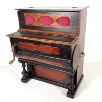1800s Miniature Crank Barrel Piano