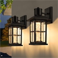 Outdoor Wall Lantern with Crystal Bubble Glass, Mo
