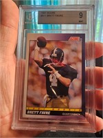 1991 Score Brett Favre #611 RC BGS9