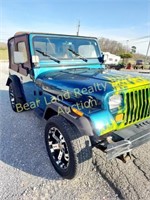 1995 JEEP WRANGLER, 4WD, APPROX- 117982M