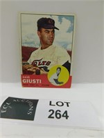 1963 TOPPS DAQVE GIUSTI MLB BASEBALL CARD