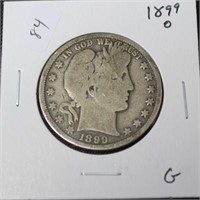 1899 O BARBER HALF DOLLAR  G