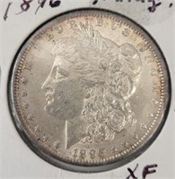 1896 Morgan Silver Dollar, Toned, Higher Grade