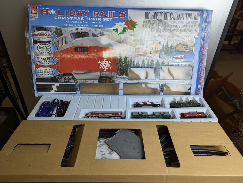 Holiday Rails Christmas Train Set