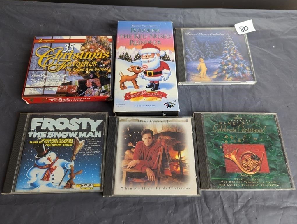 Lot of Christmas Cd's/VHS