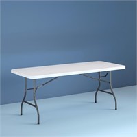 B2920  Cosco 8ft Fold Table White