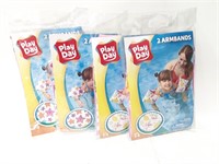 New Lot of 4 Pool Armbands. Patterns may vary