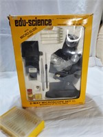 Edu-Science 2-Way Microscope Set with Extra Slides